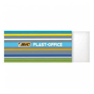 BIC witte plastic gum – formaat 60 x 21 x 11 mm